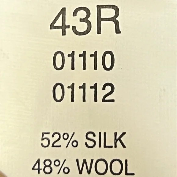 Jos‎ A Bank Blazer Men 43R Glen Plaid 2-Button Professional Tailored Silk Wool